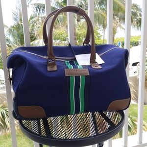 Nwt blue Tommy Hilfiger wheeled duffel